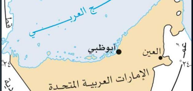 كم مساحة دولة الامارات