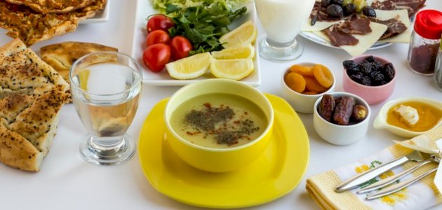 الحفاظ على الوزن في رمضان