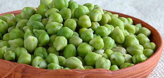 فوائد الحمص الاخضر الحاملة